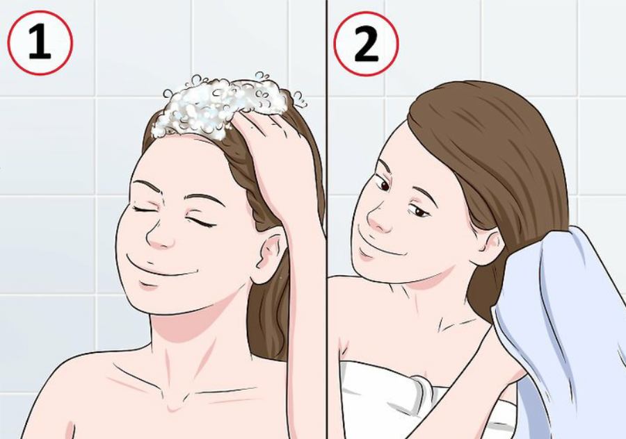 شستن موها قبل از زدن حنا
