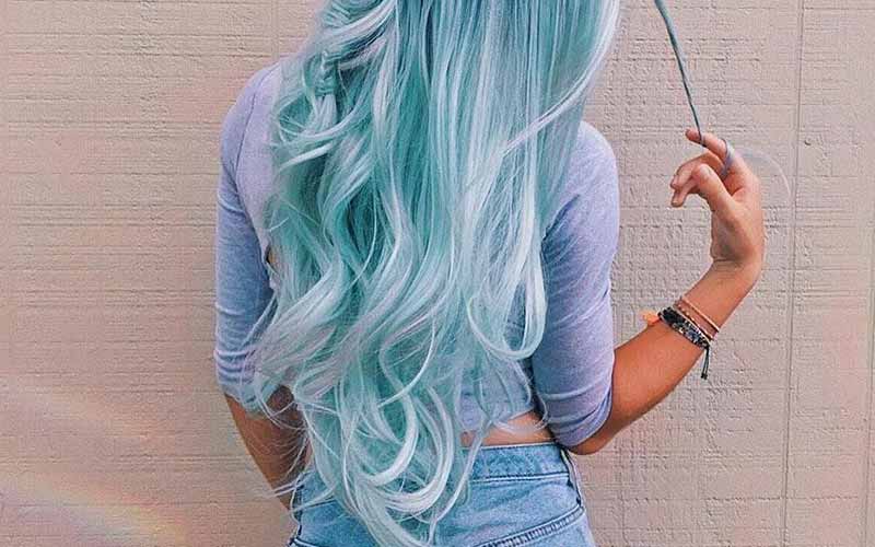 رنگ مو آبی پری دریایی