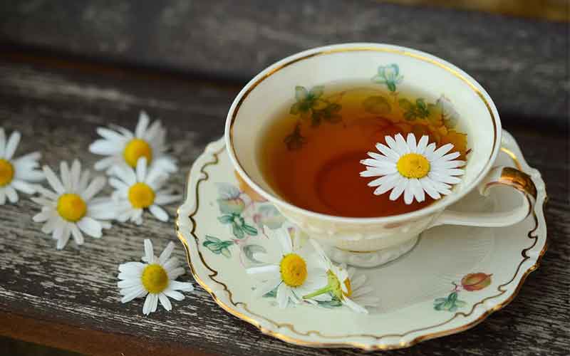 چای بابونه برای درمان موخوره