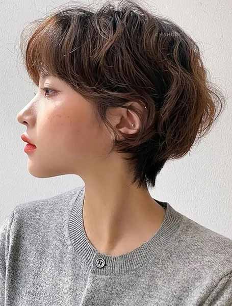 استایل موی کره‌ای برای موهای کوتاه